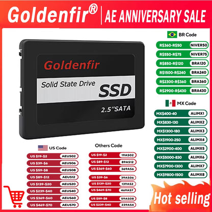 2.5 Inch Solid State Drive Hard Disk Drive 2TB 1TB 960GB 512GB 256GB 128GB 480GB 120GB 360GB Internal Hard Drives